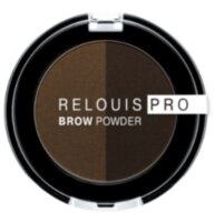 Тени для бровей RELOUIS PRO Brow Powder тон:03 ,:DARK  BROWN