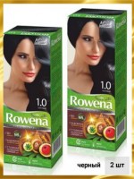 Крем-краска для волос Rowena soft silk, тон 1.0 черный Рябина