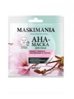 MASKIMANIA AHA-маска для лица “Эффект пилинга, обновление и сияние” 1шт