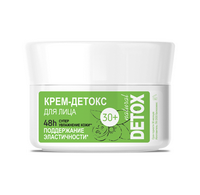 DETOX Крем-детокс 30+ для лица, суперувлажнение кожи, поддержание эластичности 48г